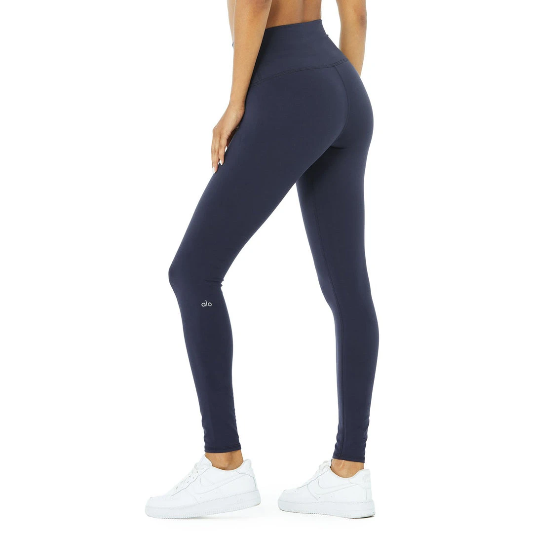 Alo Yoga Women's High-Waist Airbrush Leggings - True Navy 3 Alo Yoga Women's High-Waist Airbrush Leggings - True Navy