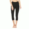 Alo Yoga Bottoms Women's Hight-Waist Airbrush Capri - Black