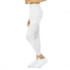 Alo Yoga Bottoms Women's High-Waist Vapor Leggings - White Camouflage