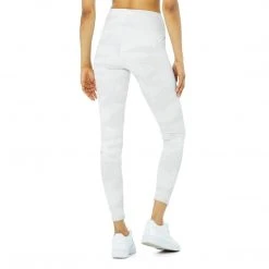 Alo Yoga Bottoms Women's High-Waist Vapor Leggings - White Camouflage 6 Alo Yoga Bottoms Women's High-Waist Vapor Leggings - White Camouflage