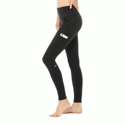 Alo Yoga Women's High-Waist Cargo Legging - Black Bottoms
