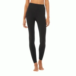 Alo Yoga Bottoms Women's High-Waist Solid Vapor Legging - Black