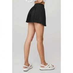 Alo Yoga Women's Aces Tennis Skirt - Black Bottoms 7 Alo Yoga Women's Aces Tennis Skirt - Black Bottoms
