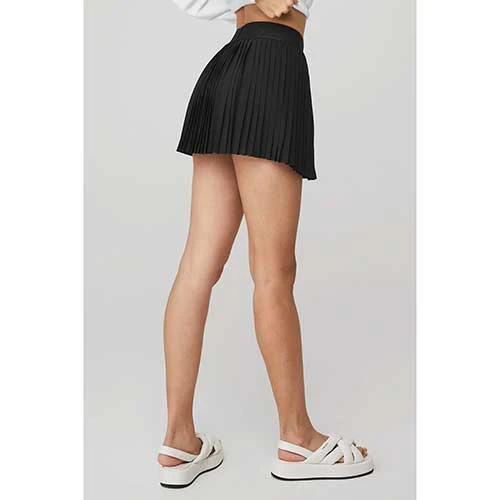 Alo Yoga Women's Aces Tennis Skirt - Black Bottoms 3 Alo Yoga Women's Aces Tennis Skirt - Black Bottoms