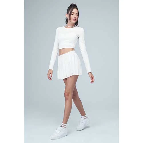 Alo Yoga Bottoms Women's Varsity Tennis Skirt - White 6 Alo Yoga Bottoms Women's Varsity Tennis Skirt - White