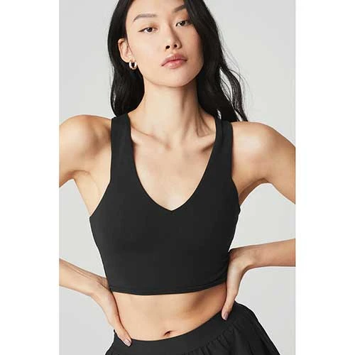 Alo Yoga Women's Real Bra Tank - Black 3 Alo Yoga Women's Real Bra Tank - Black