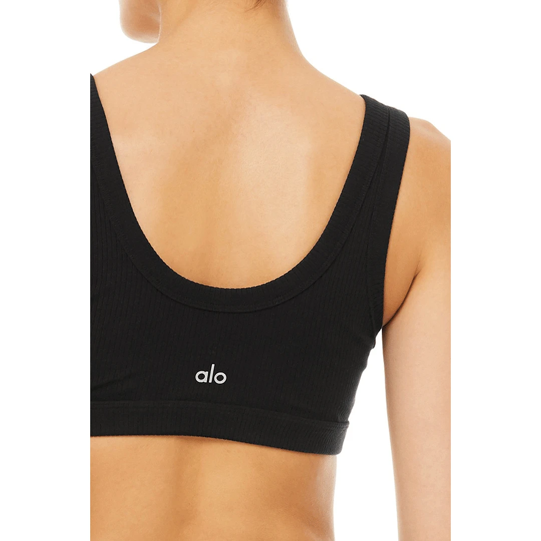 Alo Yoga Bras Women's Wellness Bra - Black 5 Alo Yoga Bras Women's Wellness Bra - Black