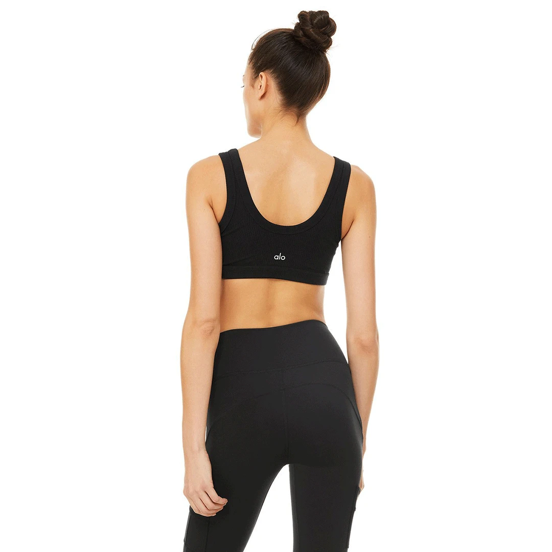 Alo Yoga Bras Women's Wellness Bra - Black 3 Alo Yoga Bras Women's Wellness Bra - Black