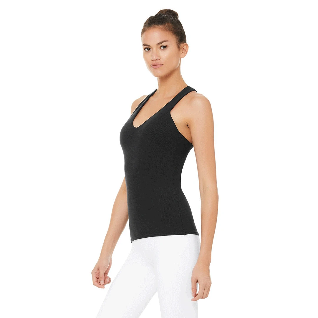 Alo Yoga Tops Women's Elevate Tank Top - Black 2 Alo Yoga Tops Women's Elevate Tank Top - Black