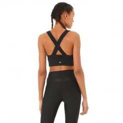 Alo Yoga Women's Emulate Bra - Black 6 Alo Yoga Women's Emulate Bra - Black