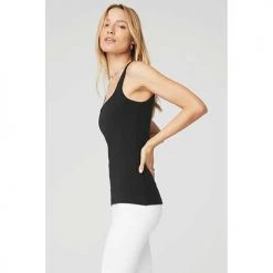 Alo Yoga Tops Women's Ribbed Minimalist Tank - Black 6 Alo Yoga Tops Women's Ribbed Minimalist Tank - Black