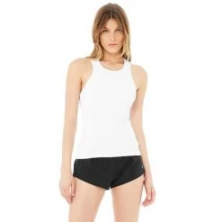 Alo Yoga Women's Ribbed Aspire Full Length Tank - White