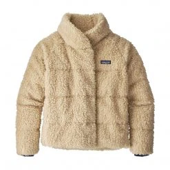 Patagonia Women's Recycled High Pile Fleece Down Jacket - Oyster White