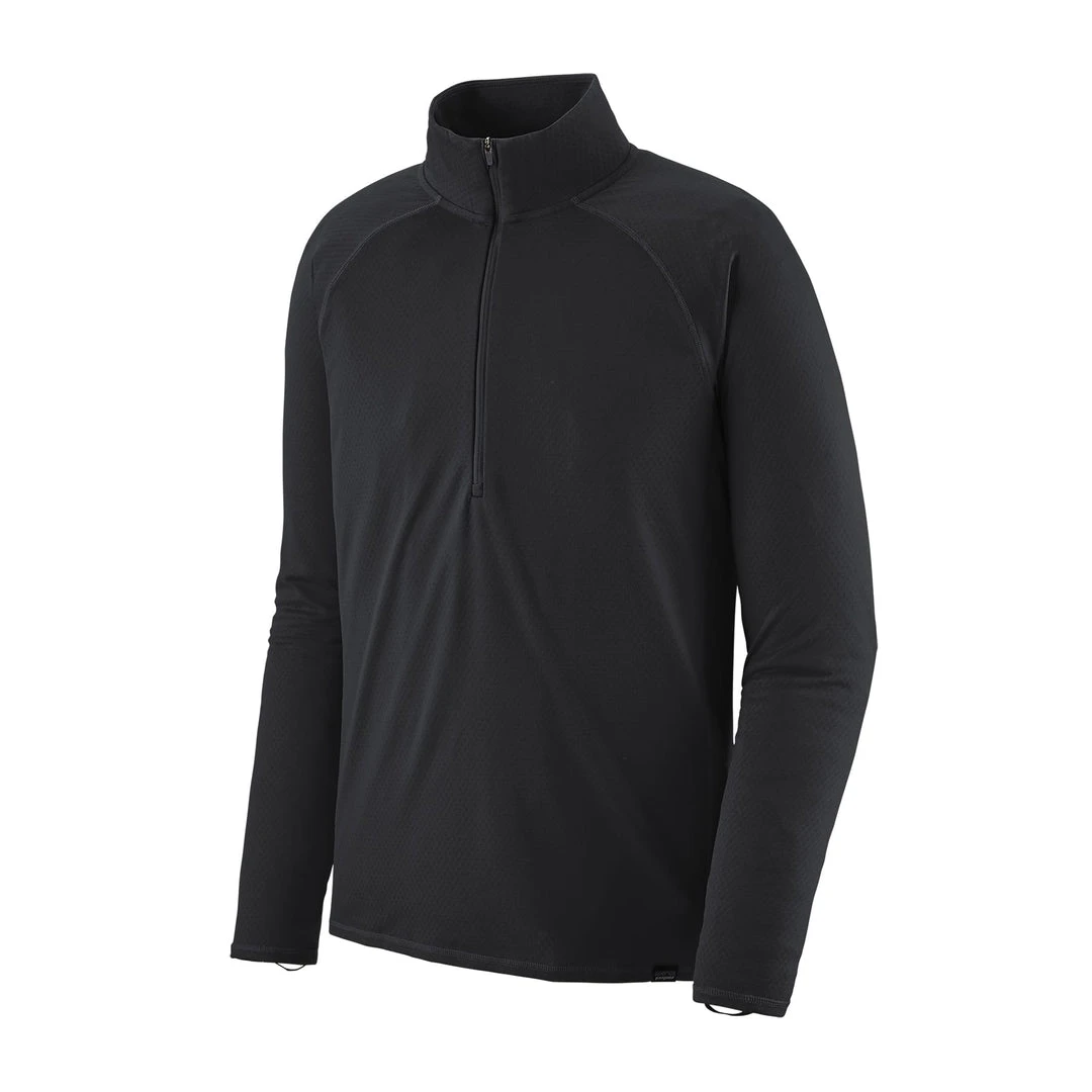 Patagonia Apparel Men's Capilene® Midweight Zip-Neck Top - Black 1 Patagonia Apparel Men's Capilene® Midweight Zip-Neck Top - Black