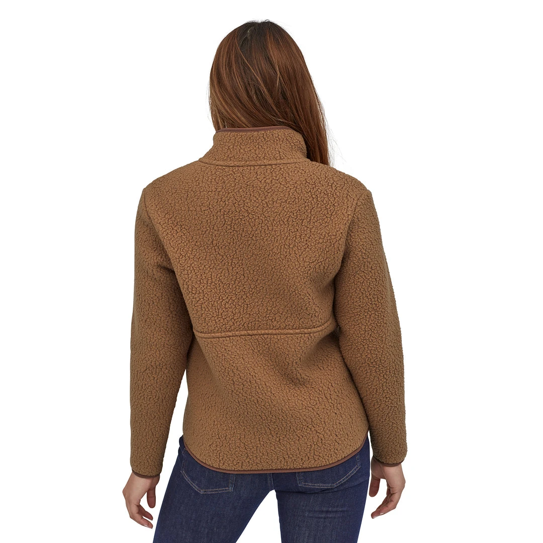 Patagonia Women's Retro Pile Fleece Marsupial Sweatshirt - Salt Grey/Jellyfish Yellow 3 Patagonia Women's Retro Pile Fleece Marsupial Sweatshirt - Salt Grey/Jellyfish Yellow