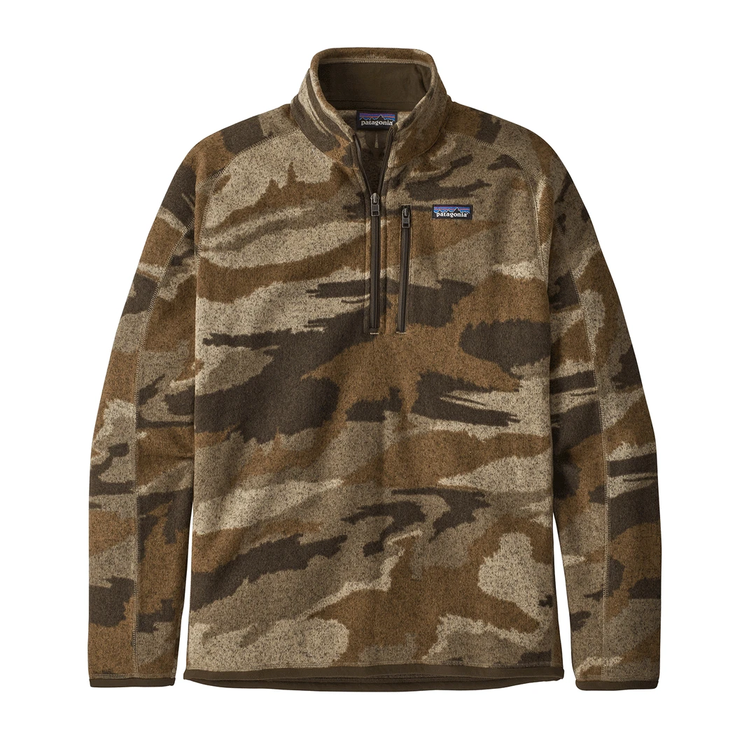 Patagonia Tops Men's Better Sweater 1/4 Zip - Kansas Sky Classic Tan 1 Patagonia Tops Men's Better Sweater 1/4 Zip - Kansas Sky Classic Tan