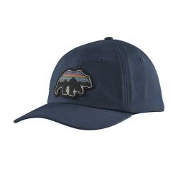 Patagonia Hats Unisex Back For Good Trad Cap - New Navy W/Bear