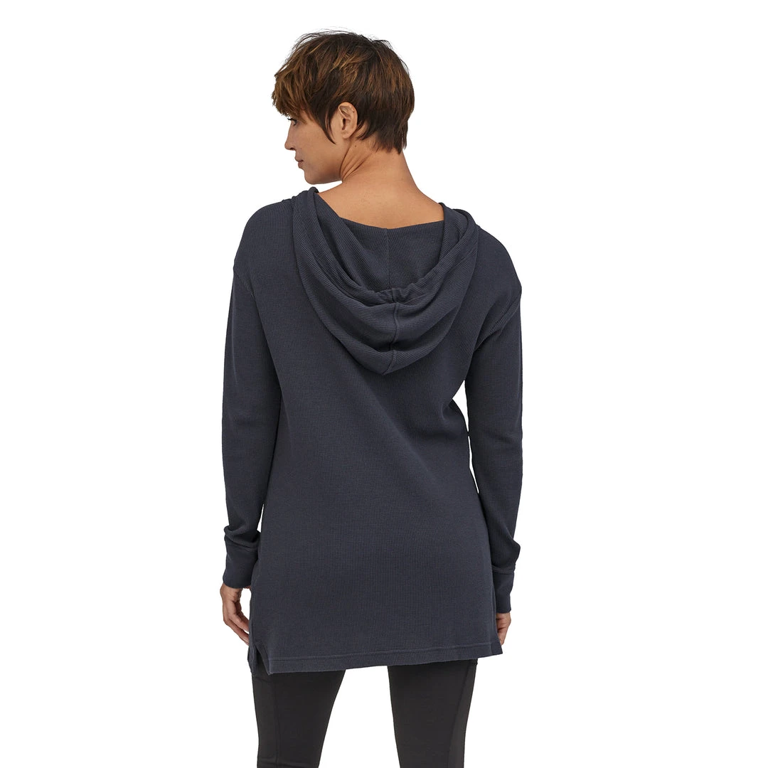 Patagonia Women's Hooded Waffle Tunic - Pigeon Blue 3 Patagonia Women's Hooded Waffle Tunic - Pigeon Blue