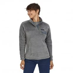 Patagonia Tops Women's Re-Tool Snap-T Pullover - Tailored Grey/Plume Grey