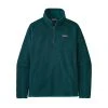 Patagonia Women's Better Sweater 1/4 Zip Fleece - Dark Borealis Green Tops
