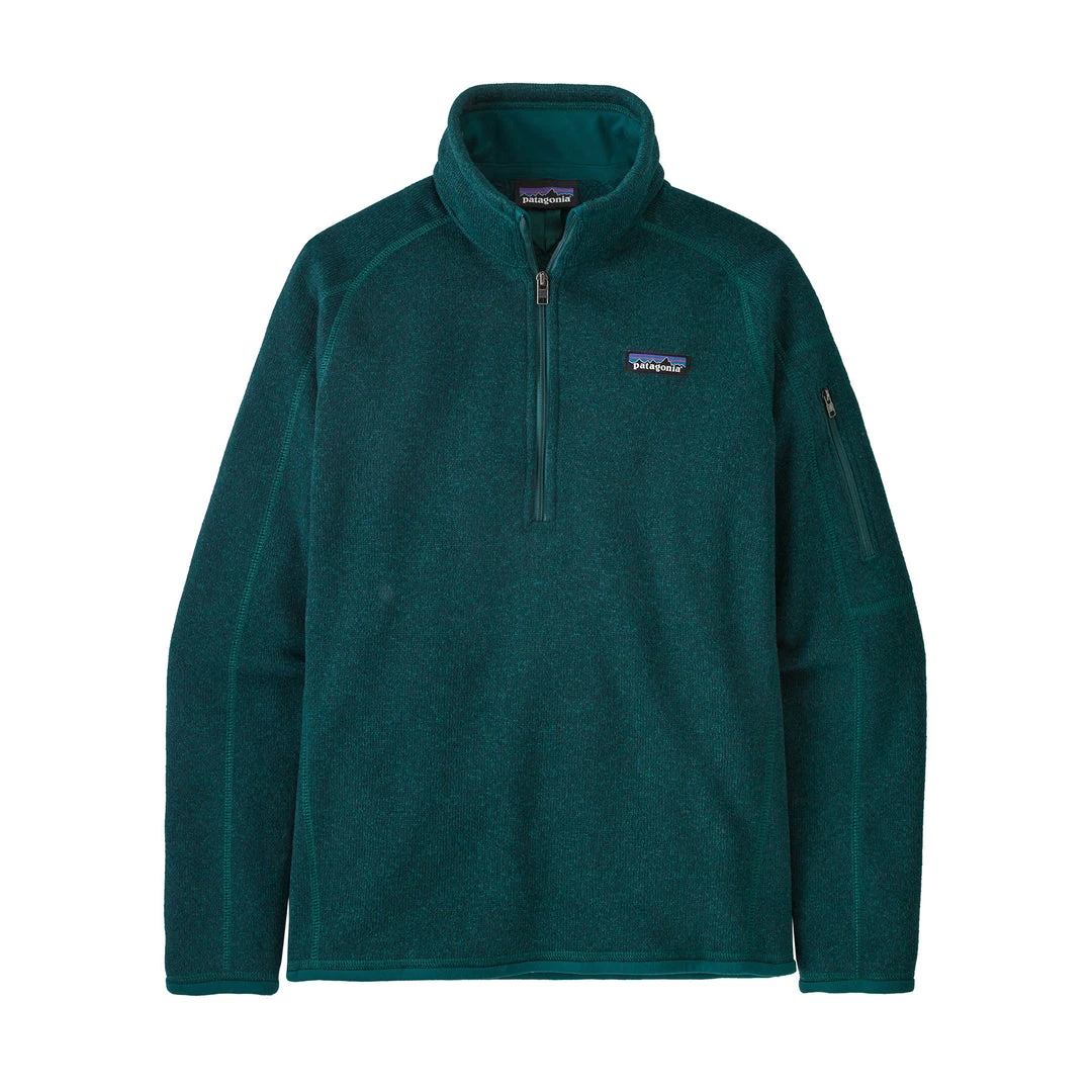 Patagonia Women's Better Sweater 1/4 Zip Fleece - Dark Borealis Green Tops 1 Patagonia Women's Better Sweater 1/4 Zip Fleece - Dark Borealis Green Tops