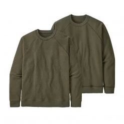 Patagonia Apparel Men's Reversible Shearling Fleece Crew - Basin Green