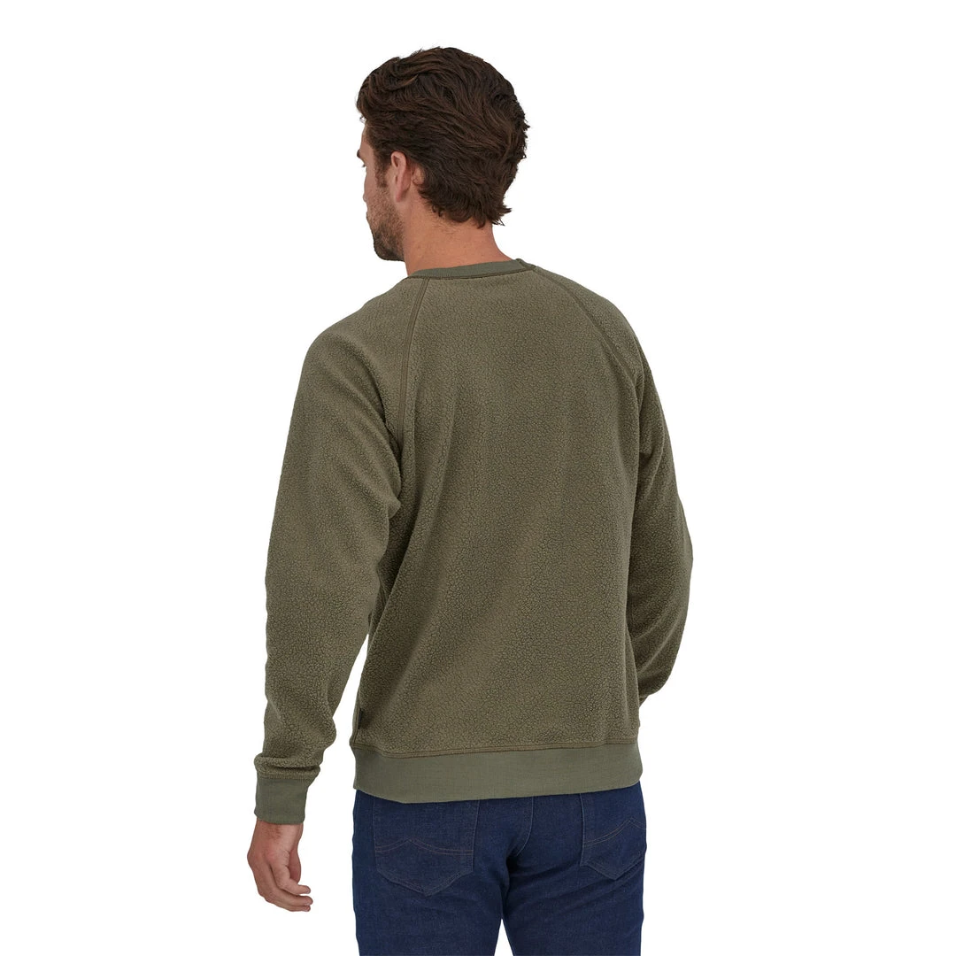 Patagonia Apparel Men's Reversible Shearling Fleece Crew - Basin Green 5 Patagonia Apparel Men's Reversible Shearling Fleece Crew - Basin Green