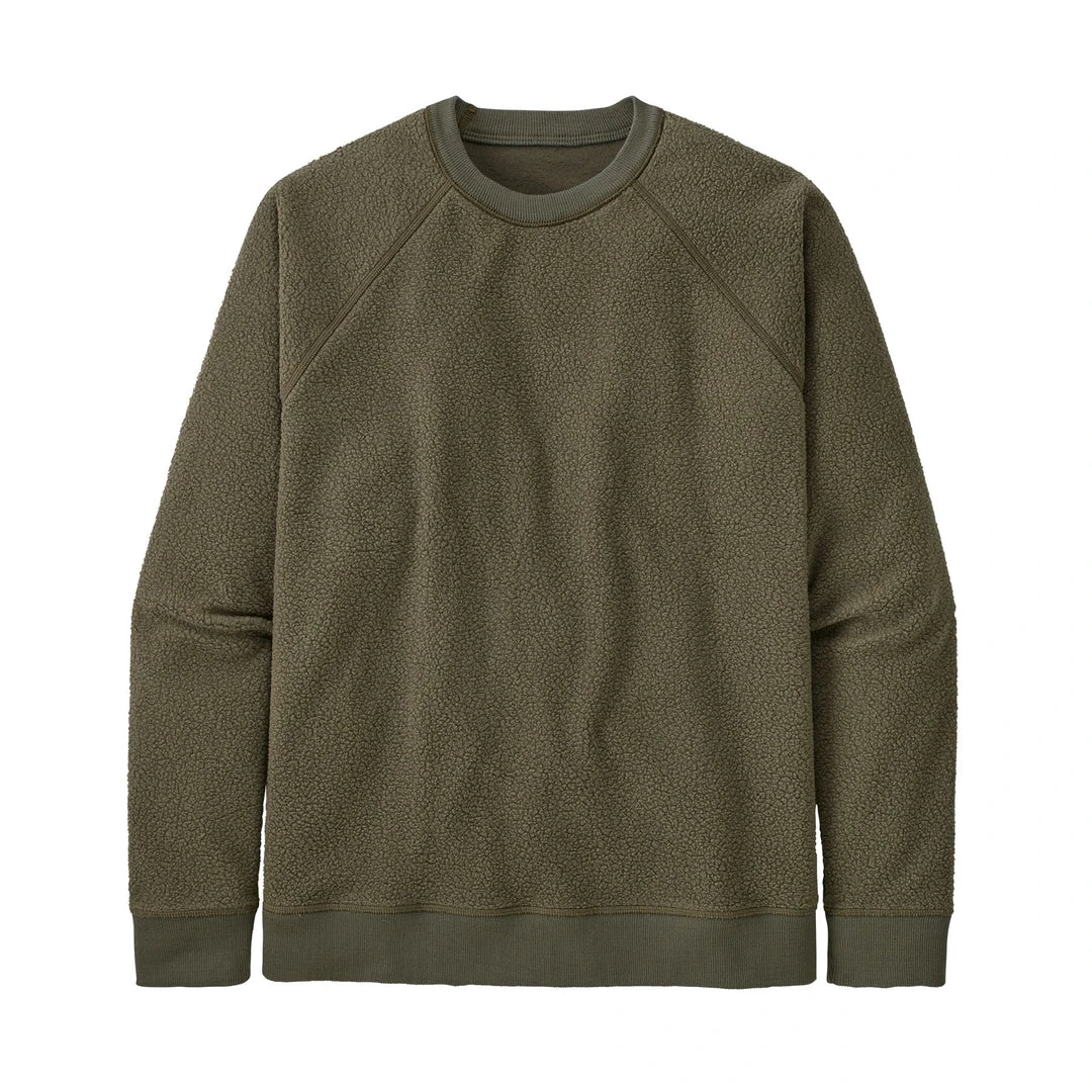 Patagonia Apparel Men's Reversible Shearling Fleece Crew - Basin Green 3 Patagonia Apparel Men's Reversible Shearling Fleece Crew - Basin Green