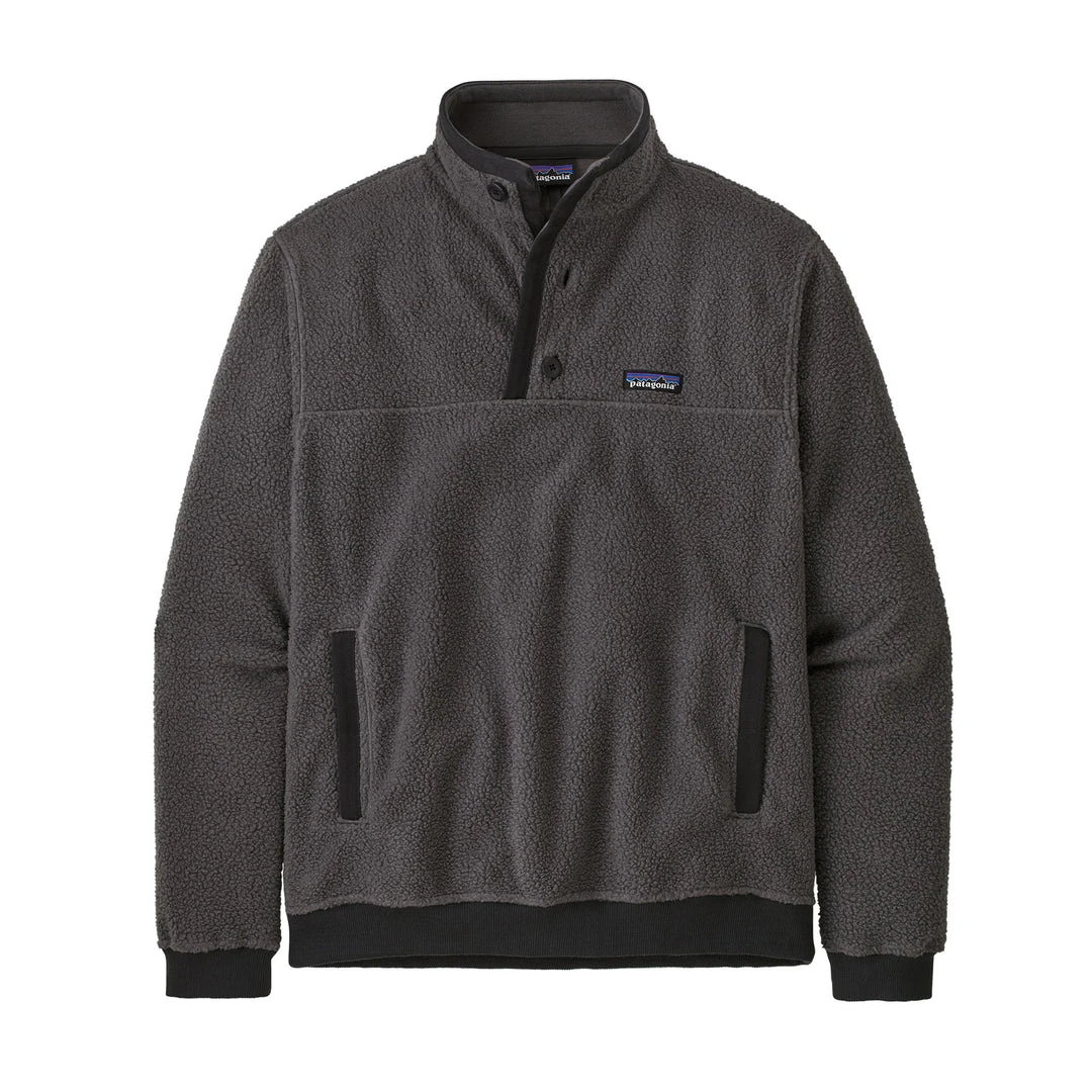 Patagonia Men's Shearling Button Pullover - Forge Grey Tops 1 Patagonia Men's Shearling Button Pullover - Forge Grey Tops