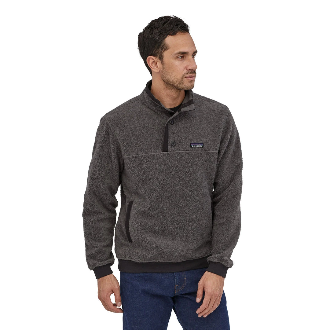 Patagonia Men's Shearling Button Pullover - Forge Grey Tops 2 Patagonia Men's Shearling Button Pullover - Forge Grey Tops