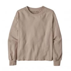 Patagonia Women's Regenerative Organic Pilot Cotton Essential Pullover - Shroom Taupe Tops