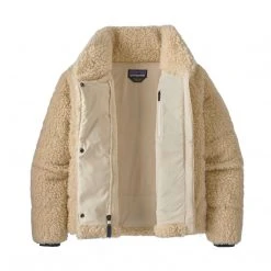 Patagonia Women's Recycled High Pile Fleece Down Jacket - Oyster White