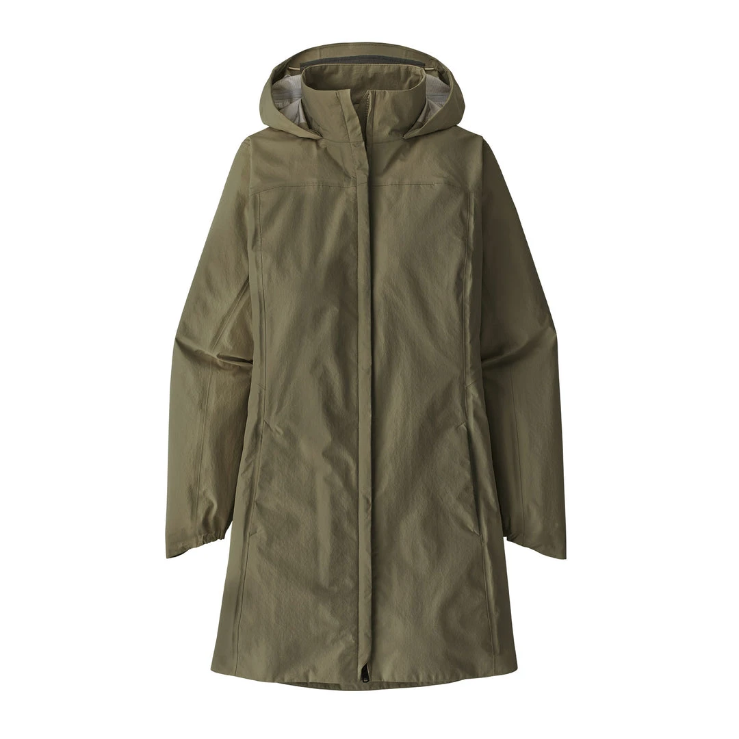 Patagonia Sustainability Women's Torrentshell 3L City Coat - Basin Green 1 Patagonia Sustainability Women's Torrentshell 3L City Coat - Basin Green