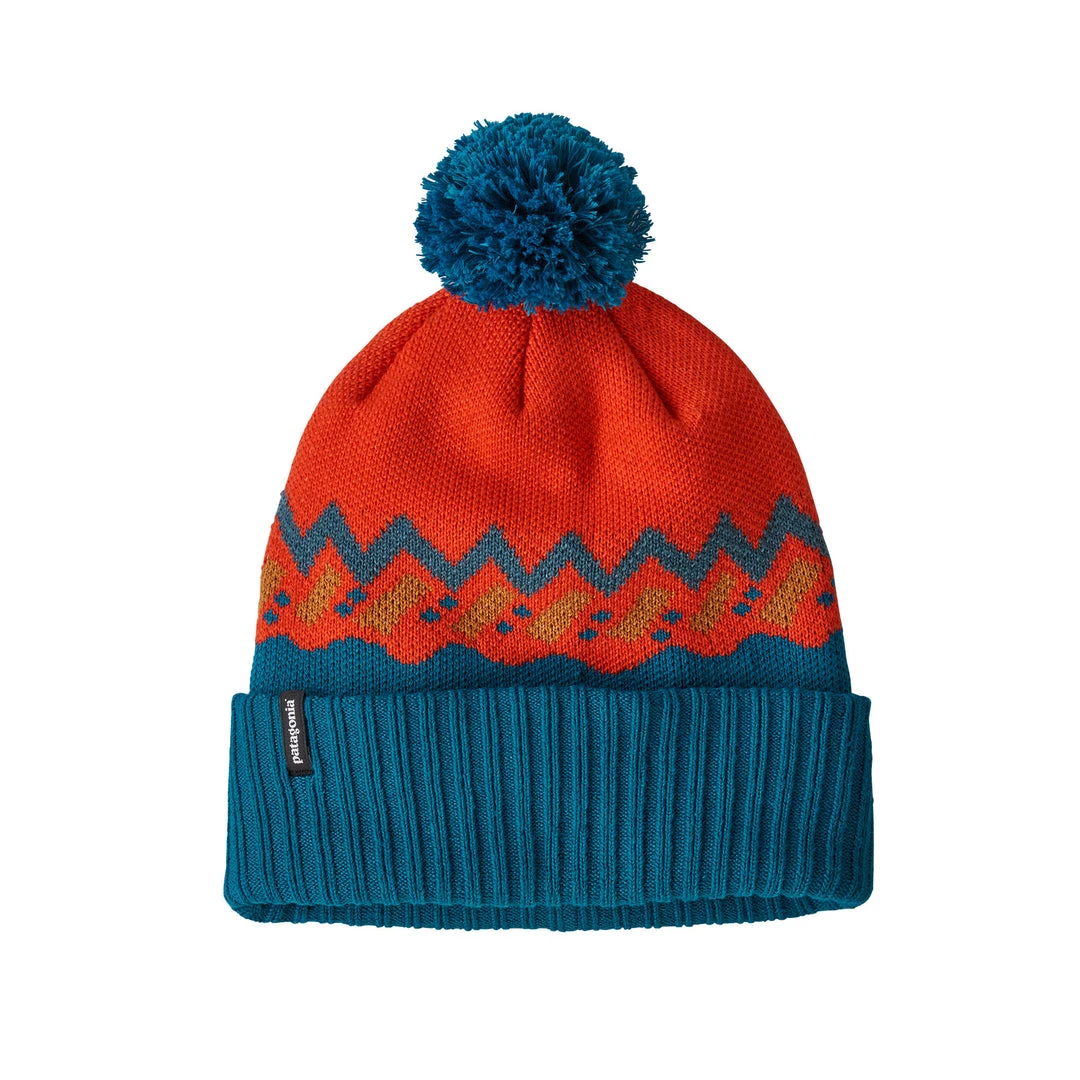 Patagonia Unisex Powder Town Beanie - Lofoten Geo Knit: Paintbrush Red Hats 1 Patagonia Unisex Powder Town Beanie - Lofoten Geo Knit: Paintbrush Red Hats