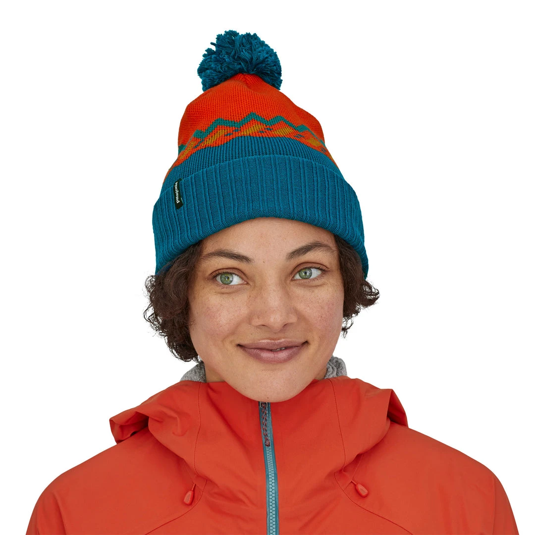 Patagonia Unisex Powder Town Beanie - Lofoten Geo Knit: Paintbrush Red Hats 2 Patagonia Unisex Powder Town Beanie - Lofoten Geo Knit: Paintbrush Red Hats