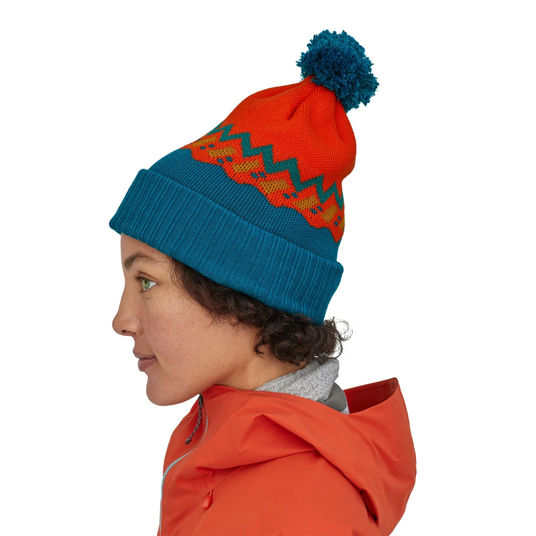 Patagonia Unisex Powder Town Beanie - Lofoten Geo Knit: Paintbrush Red Hats 3 Patagonia Unisex Powder Town Beanie - Lofoten Geo Knit: Paintbrush Red Hats