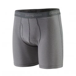 Patagonia Bottoms Men's Essential Boxer Briefs 6" - Fathom: Forge Grey