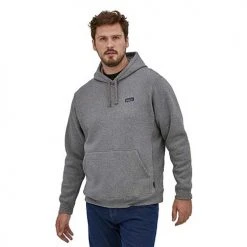 Patagonia Men's P-6 Label Uprisal Hoody - Gravel Heather Tops