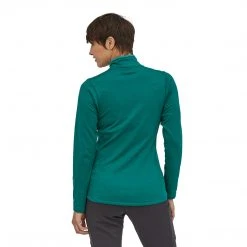 Patagonia Women's R1® Daily Zip-Neck - Borealis Green/Light Borealis Green X-Dye Tops 5 Patagonia Women's R1® Daily Zip-Neck - Borealis Green/Light Borealis Green X-Dye Tops