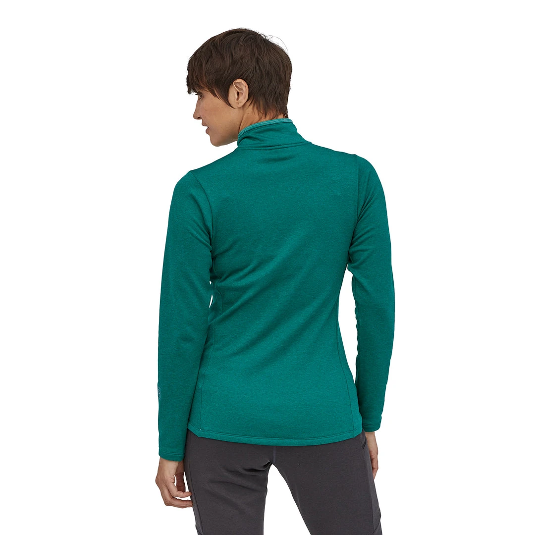 Patagonia Women's R1® Daily Zip-Neck - Borealis Green/Light Borealis Green X-Dye Tops 3 Patagonia Women's R1® Daily Zip-Neck - Borealis Green/Light Borealis Green X-Dye Tops