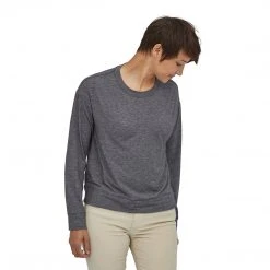 Patagonia Women's Long Sleeved Glorya Twist Top - Ink Black