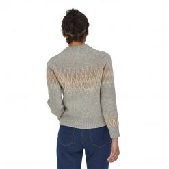 Patagonia Women's Recycled Wool Crewneck Sweater - Sea Song: Salt Grey