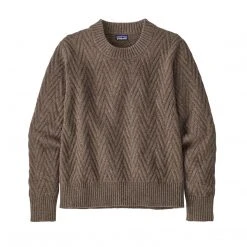 Patagonia Women's Recycled Wool Crewneck Sweater - Topsoil Brown