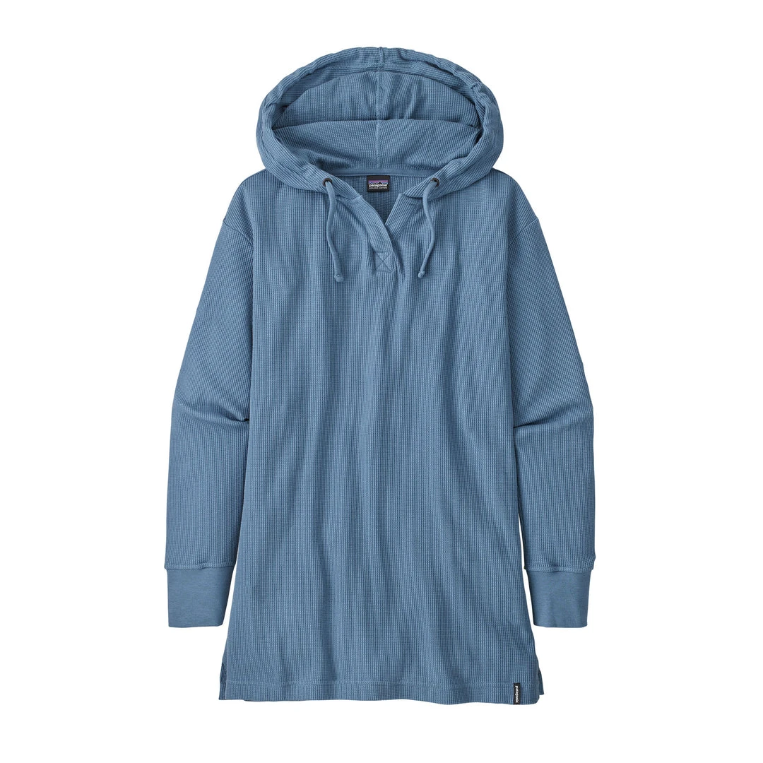 Patagonia Women's Hooded Waffle Tunic - Pigeon Blue 1 Patagonia Women's Hooded Waffle Tunic - Pigeon Blue