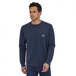 Patagonia Men's Regenerative Organic Cotton Crewneck Sweatshirt - New Navy