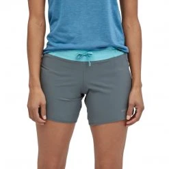 Patagonia Bottoms Women's Nine Trails Shorts 6 In. - Plume Grey