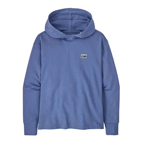 Patagonia Women's Regenerative Organic Certified Cotton Essential Hoody - Current Blue 1 Patagonia Women's Regenerative Organic Certified Cotton Essential Hoody - Current Blue