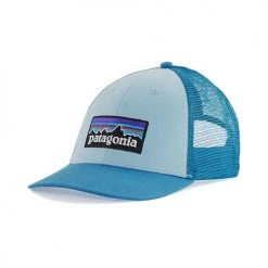 Patagonia Unisex P-6 Logo LoPro Trucker Hat - Fin Blue Hats