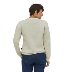 Patagonia Tops Women's Ridge Rise Stripe Uprisal Crew Sweatshirt - Birch White