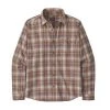 Patagonia Men's Long Sleeve Cotton In Conversion Fjord Flannel Shirt - Libbey: Dusky Brown Apparel